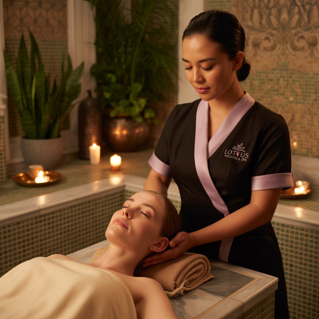 Professional facial treatment for hydration and skin glow at Lotus Wellness & Spa in Tirana